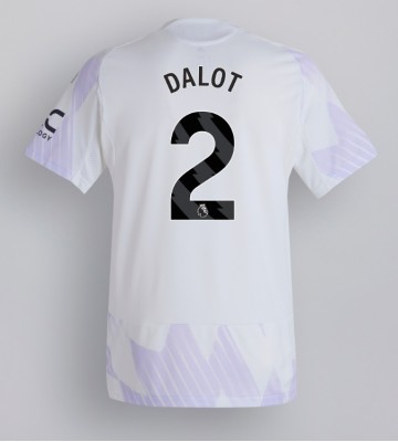 Manchester United Diogo Dalot #2 Udebanetrøje 2025-26 Kortærmet